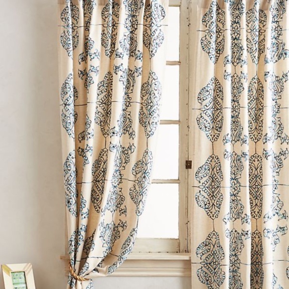 Anthropologie Other - Anthropologie Embroidered Gretta Set of 2 Curtains